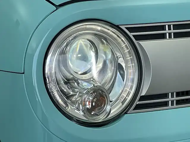 スズキ ラパン S 新潟県 2017(平29)年 5.4万km フレンチミントPM 純正ＳＤナビ（Bluetooth・CD・DVD）/バックカメラ　/フルセグ　/純正ビルトインＥＴＣ　/キセノンオートライト　/D席シートヒーター　/レーダーブレーキサポート　/アイドリングストップ　/衝突被害軽減システム　/ウッド調パネル　/スマートキー/純正フロアマット/ABS/横滑り防止装置/盗難防止装置
