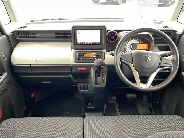 スズキ スペーシア HYBRID G 三重県 2018(平30)年 1.2万km オフブルーM 社外７型ナビ/ＥＴＣ/ベンチシート/アイドリングストップ/両側スライドドア/純正フロアマット/純正ドアバイザー/電動格納ミラー/オートライト/純正ホイールキャップ/ＴＶ/ＣＤチェンジャー/禁煙車