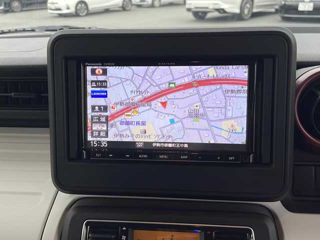 スズキ スペーシア HYBRID G 三重県 2018(平30)年 1.2万km オフブルーM 社外７型ナビ/ＥＴＣ/ベンチシート/アイドリングストップ/両側スライドドア/純正フロアマット/純正ドアバイザー/電動格納ミラー/オートライト/純正ホイールキャップ/ＴＶ/ＣＤチェンジャー/禁煙車