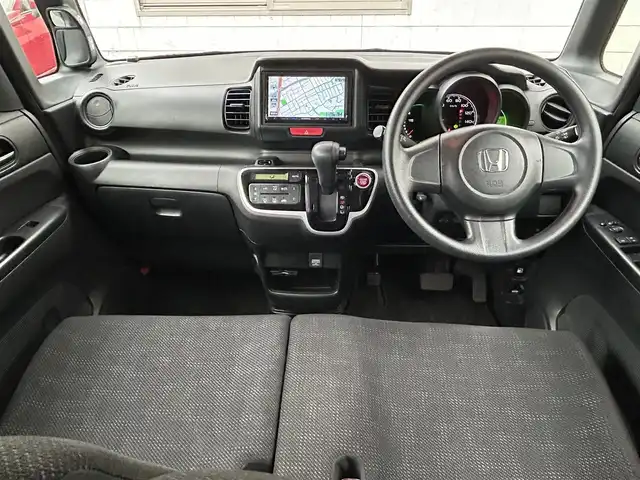 ホンダ Ｎ ＢＯＸ G 福岡県 2016(平28)年 4.3万km スマートブラック ワンオーナー/社外メモリーナビ KENWOOD【MDV-D303】/(AM/FM/Bluetooth/CD/SD/ワンセグTV】/ETC/前後ドライブレコーダー一体型デジタルインナーミラーCOMTEC【ZDR038】/横滑り防止機能/電格ミラー/プッシュスタート/フロアマット/ドアバイザー/取扱説明書/保証書/ナビ取扱説明書/スペアキー×１