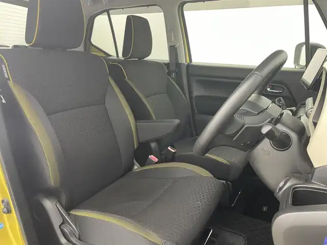 スズキ クロスビー HYBRID MZ 富山県 2019(令1)年 5.9万km ラッシュイエローメタリック/ブラック2トーンルーフ ワンオーナー/9インチ社外ナビ(AM/FM/BT/CD/DVD/HDMI)/フルセグTV/バックカメラ/クルーズコントロール/衝突軽減ブレーキ/レーンキープアシスト/横滑り防止装置/ターボチャージャー/前席シートヒーター/前後コーナーセンサー/LEDヘッドライト/ETC/純正エンジンスターター/純正AW/純正フロアマット/パドルシフト/社外AW付スタッドレスタイヤ車載/フォグランプ/取扱説明書/保証書