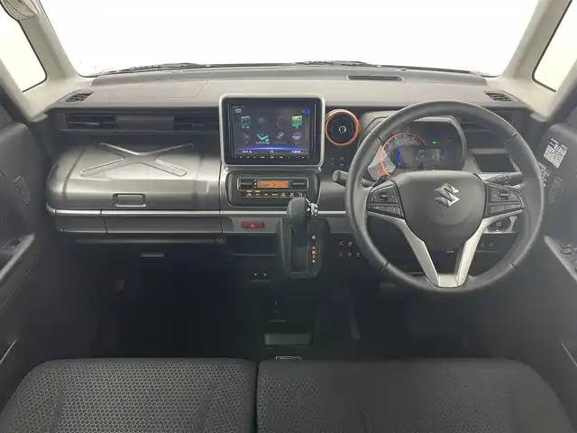 スズキ スペーシア ギア HYBRID XZターボ 愛知県 2018(平30)年 7.9万km スチールシルバーM 純正８型ナビ　フルセグＴＶ　Ｂｌｕｅｔｏｏｔｈ　ＵＳＢ　パドルシフト　全方位カメラ　シートヒーター　ＬＥＤオートライト　ルーフレール　クルコン　ＥＴＣ　衝突軽減装置　車線逸脱警報　フォグランプ　パーキングセンサー　踏み間違い防止　禁煙車