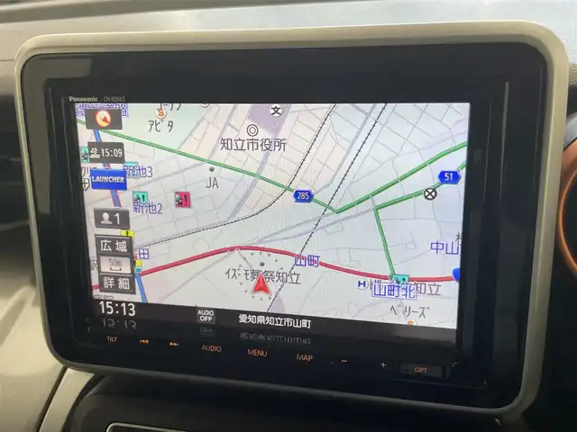スズキ スペーシア ギア HYBRID XZターボ 愛知県 2018(平30)年 7.9万km スチールシルバーM 純正８型ナビ　フルセグＴＶ　Ｂｌｕｅｔｏｏｔｈ　ＵＳＢ　パドルシフト　全方位カメラ　シートヒーター　ＬＥＤオートライト　ルーフレール　クルコン　ＥＴＣ　衝突軽減装置　車線逸脱警報　フォグランプ　パーキングセンサー　踏み間違い防止　禁煙車
