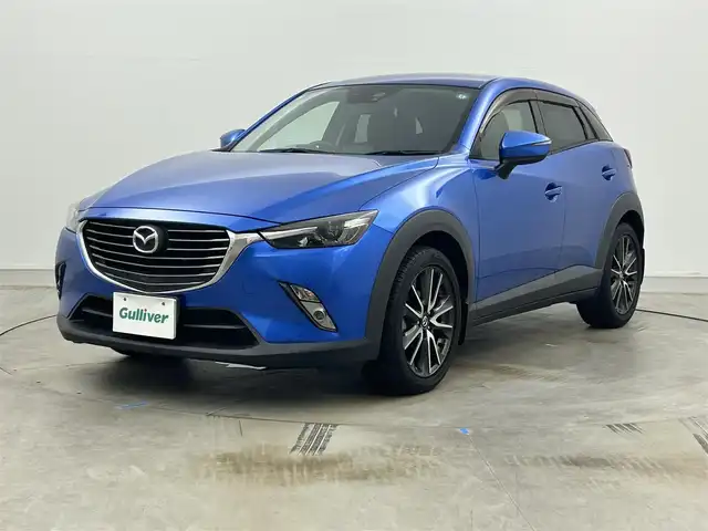 マツダ ＣＸ－３ XD ツーリング 岡山県 2015(平27)年 3.4万km ダイナミックブルーマイカ 純正ナビ/Bluetooth/地デジTV/DVD再生/CD/バックカメラ/衝突被害軽減ブレーキ/クルーズコントロール/LEDヘッドライト/合皮シート/ETC/ヘッドアップディスプレイ/ブラインドスポットモニター/プッシュスタート /スマートキー/純正18インチアルミホイール/純正フロアマット/オートライト /ターボ