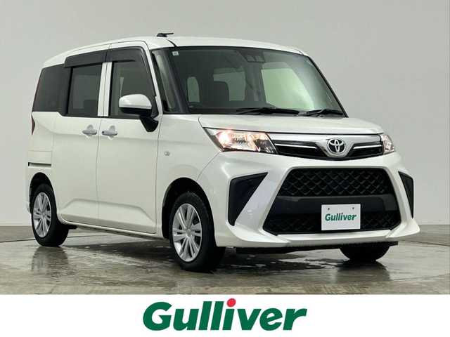 トヨタ ルーミー X 千葉県 2021(令3)年 1.2万km パールホワイトⅢ 禁煙車/トヨタセーフティセンス/片側電動ドア/純正メモリナビ/・型番：NSCN-W68/・CD/AUX/Bluetooth/ワンセグTV/・バックカメラ/純正フロアマット/純正ドアバイザー/純正ホイールキャップ/オートライト/・オートマチックハイビーム/・ハロゲンヘッドライト/・ヘッドライトレベライザー