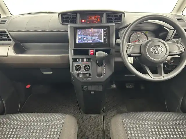 トヨタ ルーミー X 千葉県 2021(令3)年 1.2万km パールホワイトⅢ 禁煙車/トヨタセーフティセンス/片側電動ドア/純正メモリナビ/・型番：NSCN-W68/・CD/AUX/Bluetooth/ワンセグTV/・バックカメラ/純正フロアマット/純正ドアバイザー/純正ホイールキャップ/オートライト/・オートマチックハイビーム/・ハロゲンヘッドライト/・ヘッドライトレベライザー