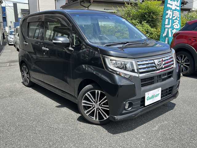 ダイハツ ムーヴ カスタム RS SAⅡ 埼玉県 2016(平28)年 5.3万km ブラックマイカメタリック ワンオーナー/ETC/プッシュスタート/バックカメラ/DVDナビ/フルセグテレビ/Bluetooth/スペアキー/LEDライト/ドライブレコーダー