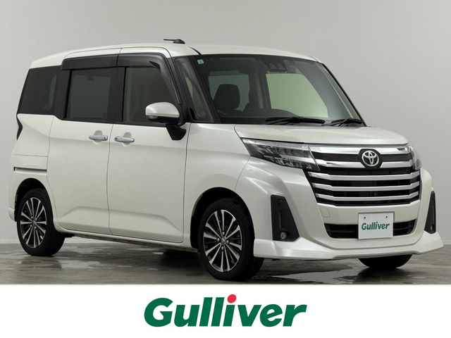 トヨタ ルーミー カスタムG－T 埼玉県 2021(令3)年 3.6万km パールホワイトⅢ 純正９型ナビ　両側パワースライド　全方位カメラ　シートヒーター　ビルトインＥＴＣ２．０　前後ドライブレコーダー　フルセグＴＶ　レーダークルーズコントロール　スマートアシスト　スマートキー