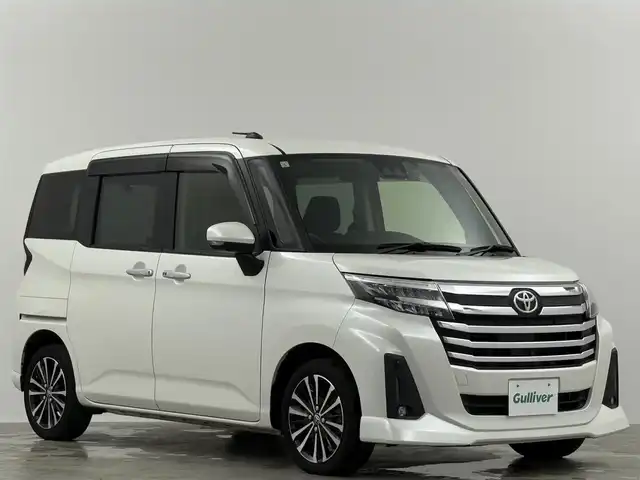 トヨタ ルーミー カスタムG－T 埼玉県 2021(令3)年 3.6万km パールホワイトⅢ 純正９型ナビ　両側パワースライド　全方位カメラ　シートヒーター　ビルトインＥＴＣ２．０　前後ドライブレコーダー　フルセグＴＶ　レーダークルーズコントロール　スマートアシスト　スマートキー