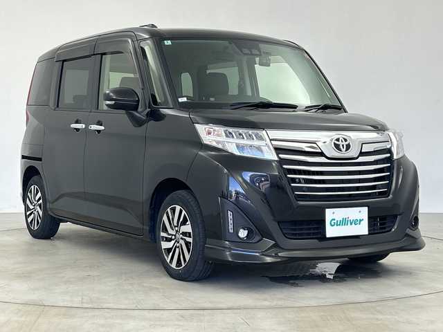 トヨタ ルーミー カスタムG 鹿児島県 2020(令2)年 6.5万km ブラックマイカメタリック 純正SDナビ/フルセグテレビ/両側パワースライドドア/純正14インチアルミホイール/ビルトインETC/コーナーセンサー/バックカメラ/スペアキー/純正フロアマット/クルーズコントロール/アイドリングストップ/LEDヘッドライト