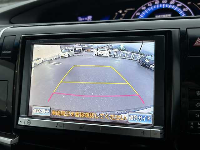 トヨタ エスティマ ハイブリッド アエラス プレミアムエディション 山梨県 2013(平25)年 19.7万km ブラック 4WD/純正HDDナビ/バック、フロントカメラ/ワンセグTV/BT/CD/DVD/USB/ETC/両側パワースライドドア/運転席パワーシート/純正フロアマット/社外17インチアルミホイール/スマートキー/スペアキー1本/クルーズコントロール/ハーフレザーシート