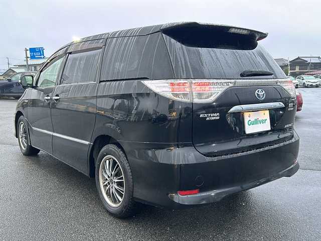 トヨタ エスティマ ハイブリッド アエラス プレミアムエディション 山梨県 2013(平25)年 19.7万km ブラック 4WD/純正HDDナビ/バック、フロントカメラ/ワンセグTV/BT/CD/DVD/USB/ETC/両側パワースライドドア/運転席パワーシート/純正フロアマット/社外17インチアルミホイール/スマートキー/スペアキー1本/クルーズコントロール/ハーフレザーシート