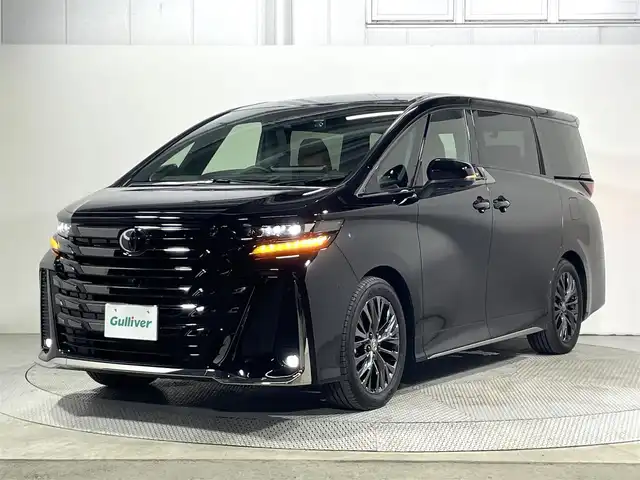 トヨタ ヴェルファイア ハイブリット Z プレミア 大阪府 2024(令6)年 0.2万km ブラック トヨタチームメイト アドバンスドパーク 左右独立ムーンルーフ 茶革シート 14incナビTV 360カメラ 後席モニター ヘッドアップD デジタルインナーミラー パワーシート/ヒーター/エアコン レーダーC 衝突軽減B BSM