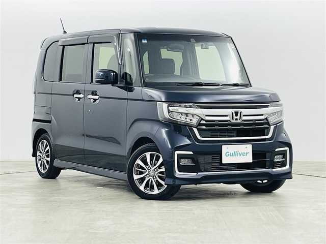 ホンダ Ｎ ＢＯＸ カスタム L 福島県 2022(令4)年 3.7万km ミッドナイトブルービームM レーンキープアシスト/・横滑り防止機能/・衝突軽減/社外7インチナビ/・フルセグ/TV/BT/CD/DVD/SD/USB/iPod/FM/AM/バックカメラ/片側パワースライドドア/追従型クルーズコントロール/LEDヘッドライト/・フォグランプ/ステアリングスイッチ/前後ドラレコ/ETC/プッシュスタート/・スマートキー/・スペアキー