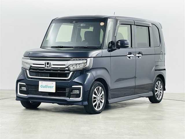 ホンダ Ｎ ＢＯＸ カスタム L 福島県 2022(令4)年 3.7万km ミッドナイトブルービームM レーンキープアシスト/・横滑り防止機能/・衝突軽減/社外7インチナビ/・フルセグ/TV/BT/CD/DVD/SD/USB/iPod/FM/AM/バックカメラ/片側パワースライドドア/追従型クルーズコントロール/LEDヘッドライト/・フォグランプ/ステアリングスイッチ/前後ドラレコ/ETC/プッシュスタート/・スマートキー/・スペアキー