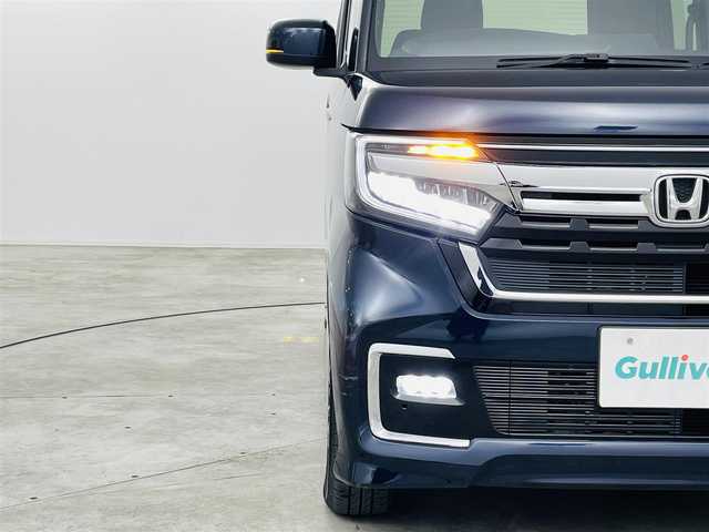 ホンダ Ｎ ＢＯＸ カスタム L 福島県 2022(令4)年 3.7万km ミッドナイトブルービームM レーンキープアシスト/・横滑り防止機能/・衝突軽減/社外7インチナビ/・フルセグ/TV/BT/CD/DVD/SD/USB/iPod/FM/AM/バックカメラ/片側パワースライドドア/追従型クルーズコントロール/LEDヘッドライト/・フォグランプ/ステアリングスイッチ/前後ドラレコ/ETC/プッシュスタート/・スマートキー/・スペアキー