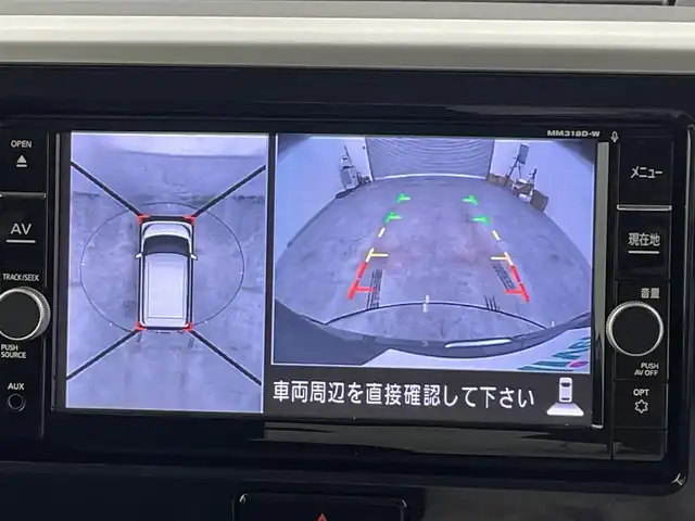 日産 デイズ ルークス ハイウェイスター Gターボ 岡山県 2018(平30)年 6.1万km チタニウムグレーメタリック 純正ナビ（MM318D-W）/・FM/AM/Bluetooth/フルセグ/CD/DVD/アラウンドビューモニター/両側パワースライドドア/エマージェンシーブレーキ/車線逸脱警報/オートハイビーム/クルーズコントロール/ETC/ドライブレコーダー/リアサーキュレーター/シートバックテーブル/後席サンシェイド/LEDヘッドライト/純正15インチアルミ/純正フロアマット