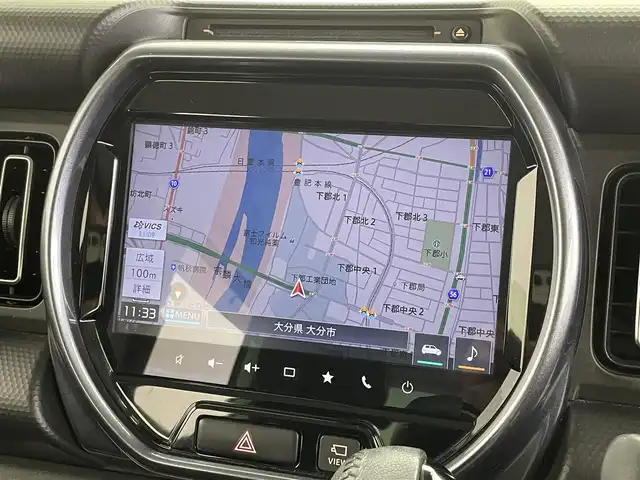 スズキ ハスラー Jスタイル 大分県 2021(令3)年 5.9万km クールカーキパールメタリック/ホワイト2トーンルーフ ワンオーナー/禁煙車/SUZUKI純正9型ナビ/・フルセグTV/BlueTooth/AppleCarPlay/AndroidAuto/CD/DVD/FM/AM/アラウンドビューモニター/バックカメラ/ETC/シートヒーター/電動格納ミラー/衝突軽減ブレーキ/ステアリングスイッチ/ルーフレール/ドアバイザー/プッシュスタート