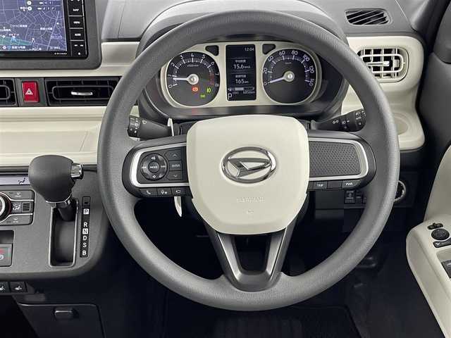 ダイハツ ムーヴ キャンバス ストライプス G 埼玉県 2024(令6)年 0.7万km シャイニングホワイトパール/スムーズグレーマイカメタリック 社外７インチナビ/全方位カメラ/クルーズコントロール/シートヒーター/衝突軽減システム/両側パワースライドドア/パーキングブレーキ/パーキングセンサー/ステアリングリモコン/社外フロアマット/スマートキー