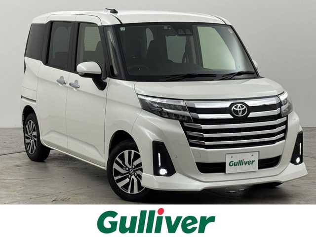 トヨタ ルーミー カスタムG 福岡県 2025(令7)年 0.1千km ホワイトパールクリスタルシャイン 純正９インチＤＡ／フルセグＴＶ　/バックカメラ　/レーダークルーズコントロール　/コーナーセンサー　/衝突被害軽減ブレーキ　/レーンキープ　/アイドリングストップ　/両側電動スライドドア　/純正１４インチＡＷ　/ＬＥＤヘッドライト