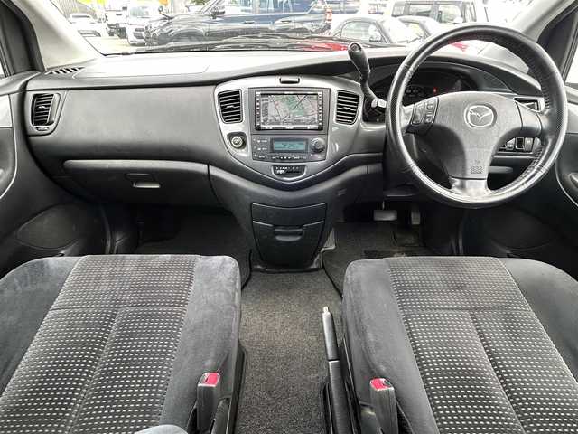 マツダ ＭＰＶ エアロリミックス 愛知県 2005(平17)年 13.5万km スノーフレイクホワイトパールマイカ ワンオーナー/社外ナビ/（AM/FM/CD)/ETC/HIDヘッドライト/フォグランプ/TCS/ドアバイザー/フロアマット/リモコンキー/スペアキー/取説・保証書
