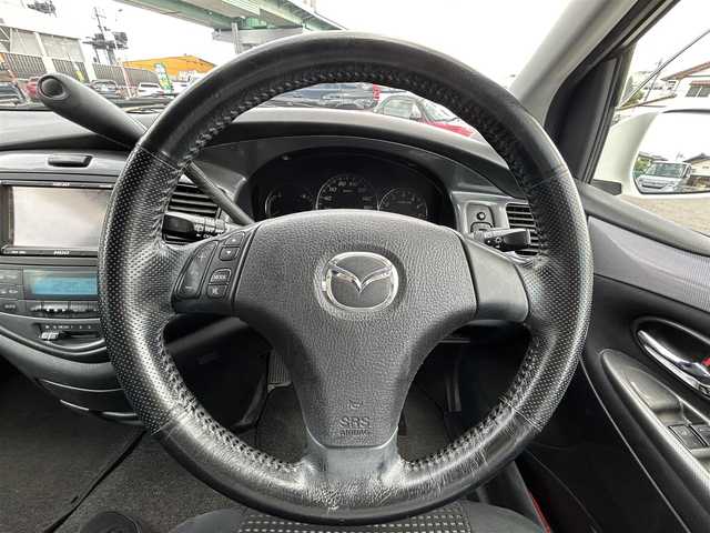 マツダ ＭＰＶ エアロリミックス 愛知県 2005(平17)年 13.5万km スノーフレイクホワイトパールマイカ ワンオーナー/社外ナビ/（AM/FM/CD)/ETC/HIDヘッドライト/フォグランプ/TCS/ドアバイザー/フロアマット/リモコンキー/スペアキー/取説・保証書