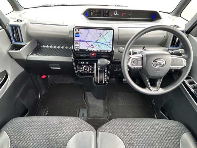 ダイハツ タント カスタム X セレクション 千葉県 2020(令2)年 2.7万km シャイニングホワイトパール １０V型インチ社外ナビ/フルセグTV/Bluetooth/CD/DVD/AndroidAuto/バックカメラ/ETC/両側パワースライドドア/ハーフレザーシート/前席シートヒーター/ロングスライドシート/衝突軽減アシスト/レーンキープアシスト/標識認識機能/先行車発進お知らせ/オートハイビーム/ウィンカーミラー/プッシュスタートボタン/スマートキー/スペアキー１本/LEDヘッドライト/純正14インチアルミホイール/取扱説明書/保証書