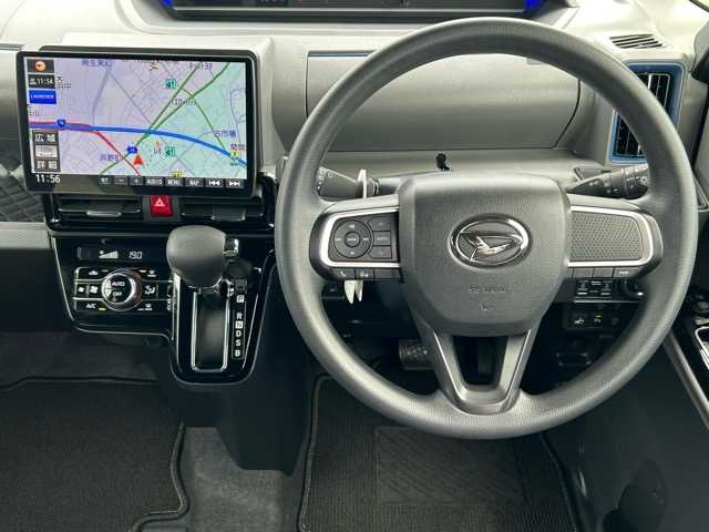 ダイハツ タント カスタム X セレクション 千葉県 2020(令2)年 2.7万km シャイニングホワイトパール １０V型インチ社外ナビ/フルセグTV/Bluetooth/CD/DVD/AndroidAuto/バックカメラ/ETC/両側パワースライドドア/ハーフレザーシート/前席シートヒーター/ロングスライドシート/衝突軽減アシスト/レーンキープアシスト/標識認識機能/先行車発進お知らせ/オートハイビーム/ウィンカーミラー/プッシュスタートボタン/スマートキー/スペアキー１本/LEDヘッドライト/純正14インチアルミホイール/取扱説明書/保証書
