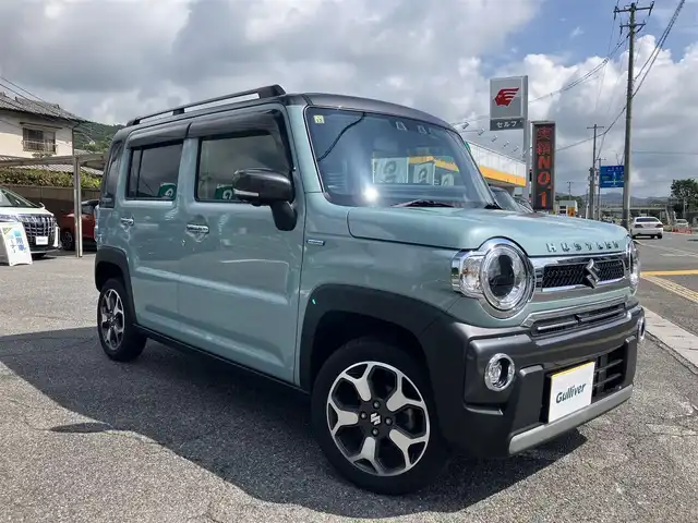 スズキ ハスラー Jスタイル Ⅱ ターボ 広島県 2022(令4)年 2.3万km オフブルーメタリック/ガンメタリック2トーンルーフ ワンオーナー/純正ナビ/スズキセーフティサポート/全方位カメラ/フルセグTV/Bluetooth/前席シートヒーター/レーダークルーズ/LEDオートライト/パドルシフト/前後ドラレコ/ルーフレール/ビルトインETC/新車保証書/取扱説明書/スペアキー