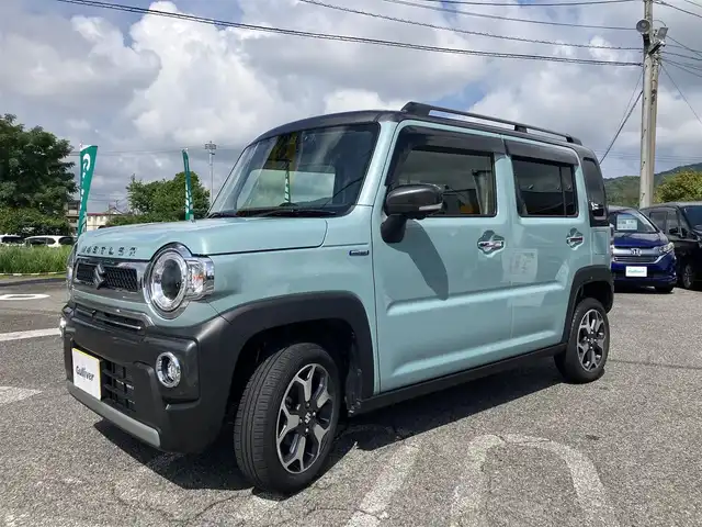 スズキ ハスラー Jスタイル Ⅱ ターボ 広島県 2022(令4)年 2.3万km オフブルーメタリック/ガンメタリック2トーンルーフ ワンオーナー/純正ナビ/スズキセーフティサポート/全方位カメラ/フルセグTV/Bluetooth/前席シートヒーター/レーダークルーズ/LEDオートライト/パドルシフト/前後ドラレコ/ルーフレール/ビルトインETC/新車保証書/取扱説明書/スペアキー