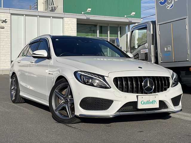メルセデス・ベンツ Ｃ１８０ ステーションW ローレウスED 香川県 2017(平29)年 7.2万km パール サンルーフ/純正ナビ/【Bluetooth/CD/DVD】/ブルメスターオーディオ/バックカメラ/USB接続/パドルシフト/前席パワーシート/シートメモリー/ブラインドスポットモニター/ETC