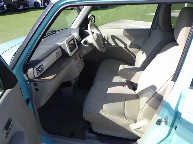 スズキ ラパン S 千葉県 2015(平27)年 6.5万km フレンチミントPM レーダーブレーキサポート/運転席シートヒーター/社外メモリーナビ/ワンセグTV/【DVD/CD再生機能　Bluetooth接続】/革巻きステアリング/ETC/HIDヘッドライト/携帯リモコン