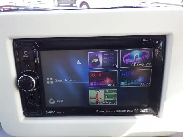 スズキ ラパン S 千葉県 2015(平27)年 6.5万km フレンチミントPM レーダーブレーキサポート/運転席シートヒーター/社外メモリーナビ/ワンセグTV/【DVD/CD再生機能　Bluetooth接続】/革巻きステアリング/ETC/HIDヘッドライト/携帯リモコン