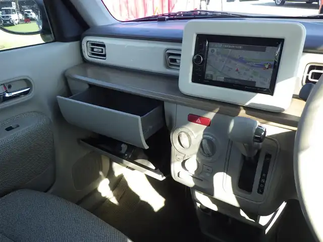 スズキ ラパン S 千葉県 2015(平27)年 6.5万km フレンチミントPM レーダーブレーキサポート/運転席シートヒーター/社外メモリーナビ/ワンセグTV/【DVD/CD再生機能　Bluetooth接続】/革巻きステアリング/ETC/HIDヘッドライト/携帯リモコン