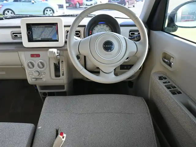 スズキ ラパン S 千葉県 2015(平27)年 6.5万km フレンチミントPM レーダーブレーキサポート/運転席シートヒーター/社外メモリーナビ/ワンセグTV/【DVD/CD再生機能　Bluetooth接続】/革巻きステアリング/ETC/HIDヘッドライト/携帯リモコン