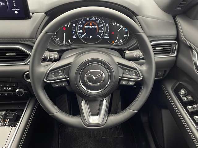 マツダ ＣＸ－８ XD スポーツアピアランス 千葉県 2023(令5)年 2万km ジェットブラックマイカ 純正ナビ/　Bluetooth/フルセグTV/Apple car play/Android Auto/レーダークルーズコントロール/レーンキープアシスト/衝突軽減ブレーキ/クリアランスソナー/標識認識機能/ヘッドアップディスプレイ/全方位カメラ/ブラインドスポットモニター/電動パーキング/オートホールド/パワーバックドア/ワイヤレス充電/レザーシート/前席パワーシート/前席エアーシート/シートヒーター（セカンドシートまで）/ステアリングヒーター/ETC/前後ドラレコ/ロールサンシェード/フロアマット