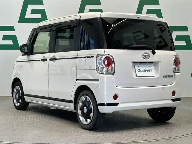 ダイハツ ムーヴ キャンバス G ホワイトアクセント VS SAⅢ 鹿児島県 2022(令4)年 4.9万km パールホワイトⅢ 純正ナビ/(フルセグ/Bluetooth/DVD/CD)/全方位カメラ/前方ドライブレコーダー/ETC/両側パワースライドドア/運転席シートヒーター/スマートアシストIII/　・衝突警報機能/　・衝突回避支援ブレーキ機能/　・車線逸脱警報機能/　・誤発進抑制機能(前方)/　・誤発進抑制機能(後方)/　・先行車発進お知らせ機能/　・オートハイビーム/電動格納ミラー/LEDヘッドライト/フォグランプ/フロアマット/ドアバイザー