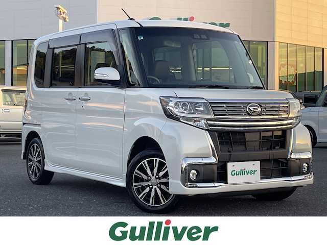 ダイハツ タント カスタム X トップED SA Ⅲ 島根県 2017(平29)年 7.7万km パールホワイトⅢ 登録時走行距離76223km/保証書/取扱説明書/ケンウッドメモリナビ /・フルセグTV/・Bluetooth接続/・CD/DVD再生/・SDミュージックサーバー/・AM/FM/スマートアシストIII/・衝突軽減ブレーキ/・横滑り防止装置/・誤発進抑制制御機能/・車線逸脱警報機能/・先行車発進お知らせ機能/バックカメラ/ETC/ステアリングスイッチ/LEDヘッドライト/スマートキー/プッシュスタート