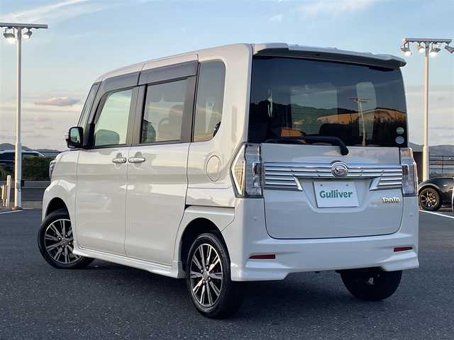 ダイハツ タント カスタム X トップED SA Ⅲ 島根県 2017(平29)年 7.7万km パールホワイトⅢ 登録時走行距離76223km/保証書/取扱説明書/ケンウッドメモリナビ /・フルセグTV/・Bluetooth接続/・CD/DVD再生/・SDミュージックサーバー/・AM/FM/スマートアシストIII/・衝突軽減ブレーキ/・横滑り防止装置/・誤発進抑制制御機能/・車線逸脱警報機能/・先行車発進お知らせ機能/バックカメラ/ETC/ステアリングスイッチ/LEDヘッドライト/スマートキー/プッシュスタート
