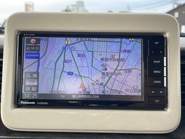 スズキ ラパン モード 富山県 2019(平31)年 7.4万km ノクターンブルーパール/ホワイト 2トーンルーフ 禁煙車/社外SDナビ(Strada)/フルセグTV/バックカメラ/BlueTooth・CD・DVD/衝突軽減ブレーキ/アイドリングストップ/USB入力端子/純正フロアマット/スマートキー/プッシュスタート/LEDヘッドライト/オートライト/ETC/ドライブレコーダー