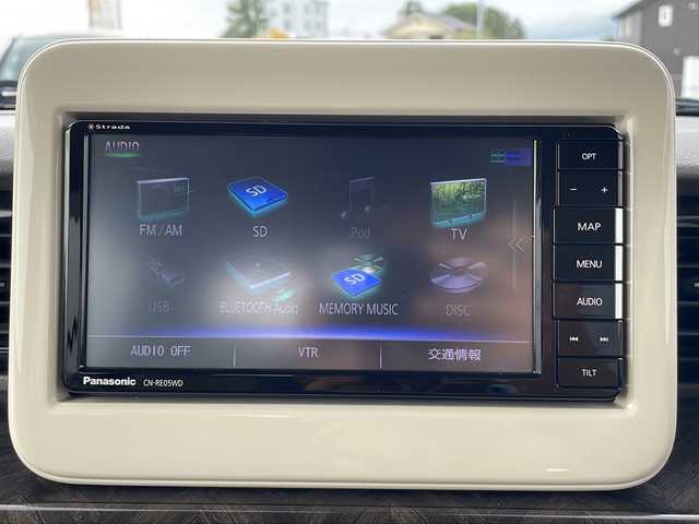 スズキ ラパン モード 富山県 2019(平31)年 7.4万km ノクターンブルーパール/ホワイト 2トーンルーフ 禁煙車/社外SDナビ(Strada)/フルセグTV/バックカメラ/BlueTooth・CD・DVD/衝突軽減ブレーキ/アイドリングストップ/USB入力端子/純正フロアマット/スマートキー/プッシュスタート/LEDヘッドライト/オートライト/ETC/ドライブレコーダー