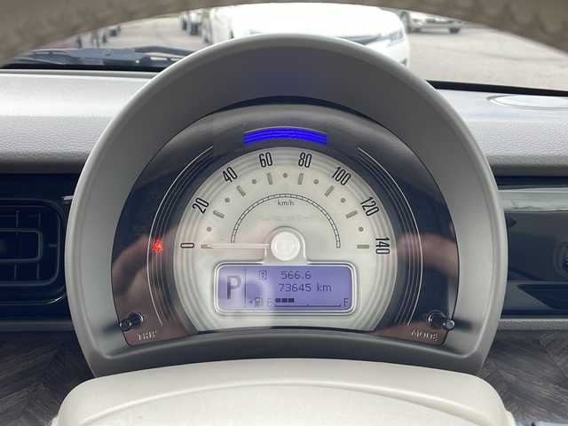 スズキ ラパン モード 富山県 2019(平31)年 7.4万km ノクターンブルーパール/ホワイト 2トーンルーフ 禁煙車/社外SDナビ(Strada)/フルセグTV/バックカメラ/BlueTooth・CD・DVD/衝突軽減ブレーキ/アイドリングストップ/USB入力端子/純正フロアマット/スマートキー/プッシュスタート/LEDヘッドライト/オートライト/ETC/ドライブレコーダー