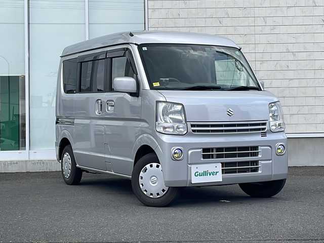 スズキ エブリイ JOINターボ 岩手県 2018(平30)年 8.8万km シルキーシルバーメタリック ワンオーナー/社外SDナビ/AM/FM/CD/DVD/Bluetooth/フルセグTV/バックカメラ/ETC/ドライブレコーダー/衝突被害軽減ブレーキ/横滑り防止装置/HIDヘッドライト/フォグランプ/キーレスキー/電動格納ミラー/社外フロアマット/保証書/取扱説明書