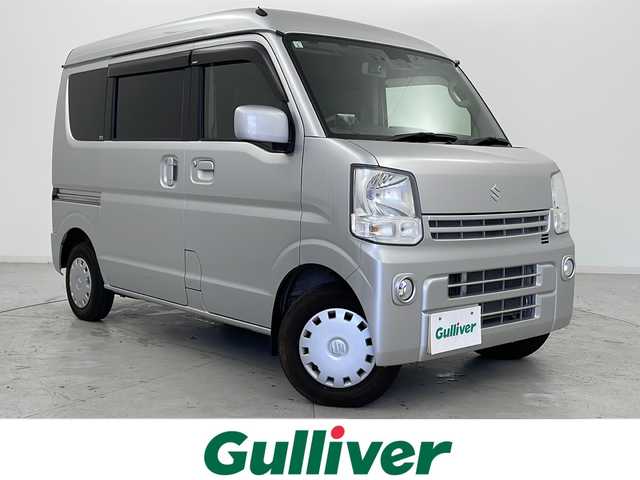 スズキ エブリイ JOINターボ 宮城県 2018(平30)年 8.8万km シルキーシルバーメタリック 禁煙車/ワンオーナー/衝突被害軽減ブレーキ/社外SDナビ/・CD.DVD.Bluetooth/フルセグTV/バックカメラ/ETC/ドライブレコーダー/横滑り防止装置/HIDヘッドライト/フォグランプ/レザー調シートカバー/リモコンキー/電動格納ミラー/社外フロアマット/保証書/取扱説明書