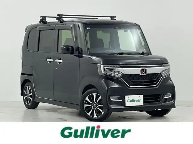 ホンダ Ｎ ＢＯＸ カスタム G L ホンダセンシング 大阪府 2019(令1)年 8.8万km クリスタルブラックパール ホンダセンシング/　・衝突軽減ブレーキ/　・誤発進抑制機能/　・後方誤発進抑制機能/　・路外逸脱抑制機能/　・アダプティブクルーズコントロール/　・車線維持支援システム/　・先行車発進告知機能/　・標識認識機能/バックカメラ/片側パワースライドドア/LEDオートライト/フォグランプ/ルーフキャリア/リアスポイラー/スマートキー/純正ETC/ドアバイザー/ウィンカーミラー