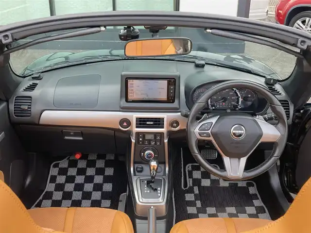 ダイハツ コペン セロS 香川県 2019(平31)年 4.2万km ブリティッシュグリーンマイカ 登録時走行距離：41172km/ディーラー純正SDナビ/　CD DVD BT フルセグTV/バックカメラ/コーナーセンサー/ビルシュタインサスペンション/HKSマフラー/LEDヘッドライト/オートライト/フォグランプ/MTモード付AT/パドルシフト/革調シートカバー/シートヒーター/ETC/前方ドライブレコーダー/革巻きステアリング/ステアリングスイッチ/アイドリングストップ/横滑り防止装置/プッシュスタート/スマートキー