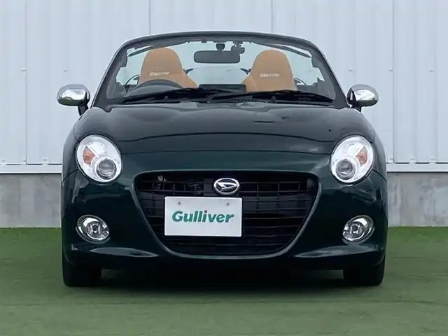 ダイハツ コペン セロS 香川県 2019(平31)年 4.2万km ブリティッシュグリーンマイカ 登録時走行距離：41172km/ディーラー純正SDナビ/　CD DVD BT フルセグTV/バックカメラ/コーナーセンサー/ビルシュタインサスペンション/HKSマフラー/LEDヘッドライト/オートライト/フォグランプ/MTモード付AT/パドルシフト/革調シートカバー/シートヒーター/ETC/前方ドライブレコーダー/革巻きステアリング/ステアリングスイッチ/アイドリングストップ/横滑り防止装置/プッシュスタート/スマートキー