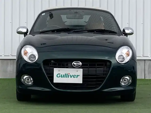 ダイハツ コペン セロS 香川県 2019(平31)年 4.2万km ブリティッシュグリーンマイカ 登録時走行距離：41172km/ディーラー純正SDナビ/　CD DVD BT フルセグTV/バックカメラ/コーナーセンサー/ビルシュタインサスペンション/HKSマフラー/LEDヘッドライト/オートライト/フォグランプ/MTモード付AT/パドルシフト/革調シートカバー/シートヒーター/ETC/前方ドライブレコーダー/革巻きステアリング/ステアリングスイッチ/アイドリングストップ/横滑り防止装置/プッシュスタート/スマートキー