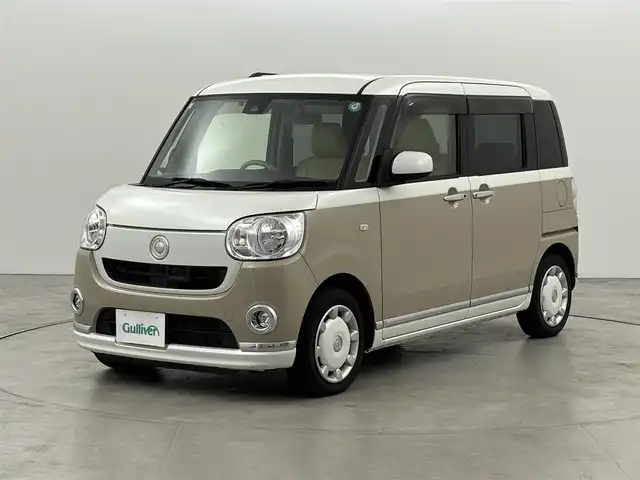 ダイハツ ムーヴ キャンバス X LTD メイクアッフ SA Ⅱ 山口県 2017(平29)年 3.9万km パールホワイトⅢ/ナチュラルベージュマイカメタリック 2トーン 社外ナビ／フルセグＴＶ　/バックカメラ　/ＥＴＣ　/コーナーセンサー　/衝突被害軽減ブレーキ　/横滑り防止装置　/アイドリングストップ　/両側電動スライドドア　/プッシュスタート　/スマートキー　/電動格納式ドアミラー