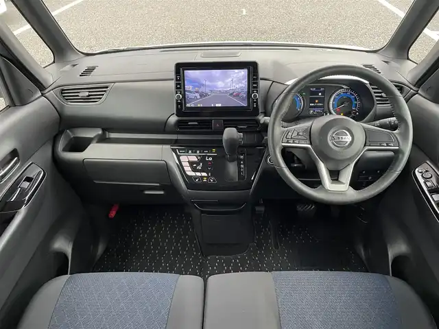 日産 ルークス ハイウェイスター Gターボ 島根県 2021(令3)年 2.8万km ホワイトパール 純正9インチSDナビゲーション(MM320D-L)/フルセグ BT DVD CD SD/エマージェンシーブレーキ/アラウンドビューモニター/純正前方ドライブレコーダー(DJ4-D)/片側パワースライドドア/左ハンズフリーオートスライドドア/D/N席シートヒーター/AUTOライト/LEDヘッドライト/オートマチックハイビーム/前後コーナーセンサー/後席サイドサンシェード/リアサーキュレーター/ISOFIX/純正15インチアルミホイール/純正ドアバイザー/電動格納ミラー/革巻きステアリング/ステアリングリモコン